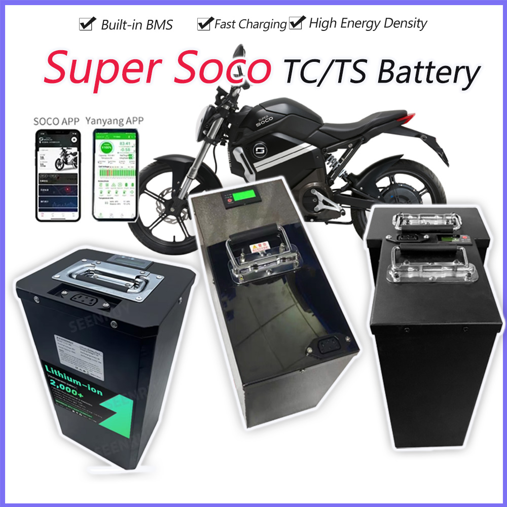 72V 30Ah Lifepo4 Battery Pack - Super Soco TC TS Grote Batterij