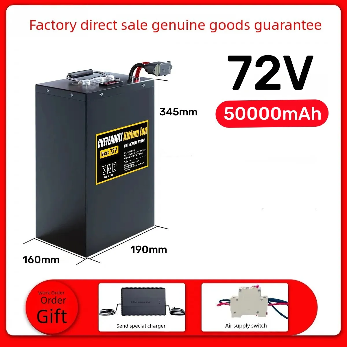 Aleaivy 60V 72V Ebike Lithium  - 72V 30Ah Lifepo4 Battery Pack recensie en prijs