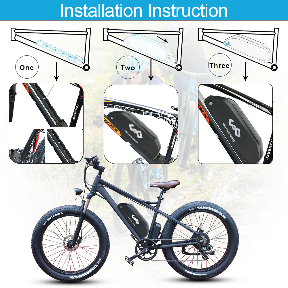 52V 25AH Downtube EBike Batter - 60V 30Ah 21700 Battery Pack recensie en prijs
